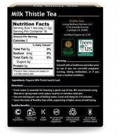 Buddha Teas Organic Milk Thistle Tea 18 Bags Box