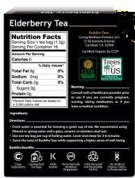 Buddha Teas Organic Elderberry Tea 18 Bags Box