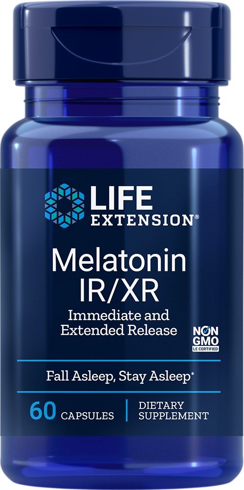 Life Extension Melatonin IR/XR 1.5 mg 60 VegCap