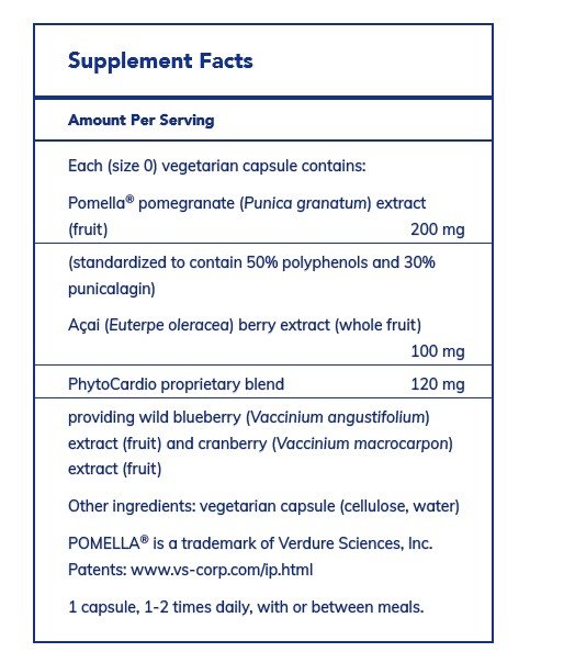 Pure Encapsulations Pomegrante Plus 120 VegCap