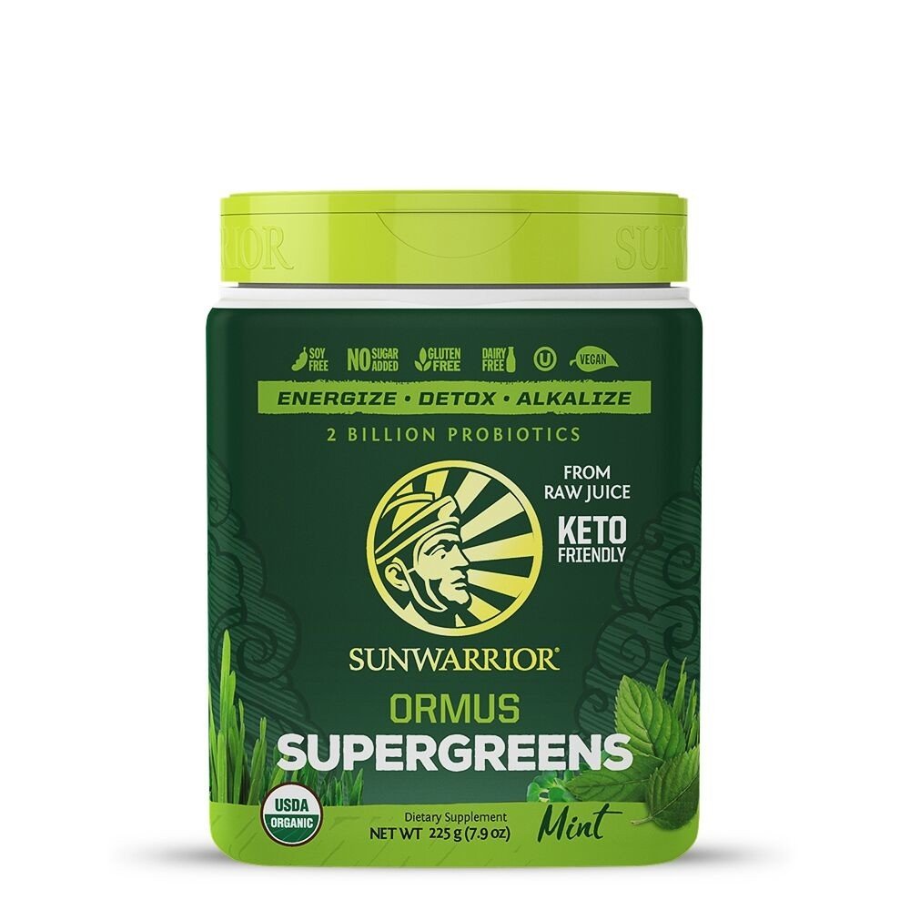 Sunwarrior Ormus Super Greens Mint 8 oz Powder