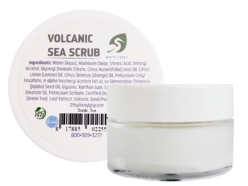 White Egret INC Volcanic Sea Scrub .5oz Cream
