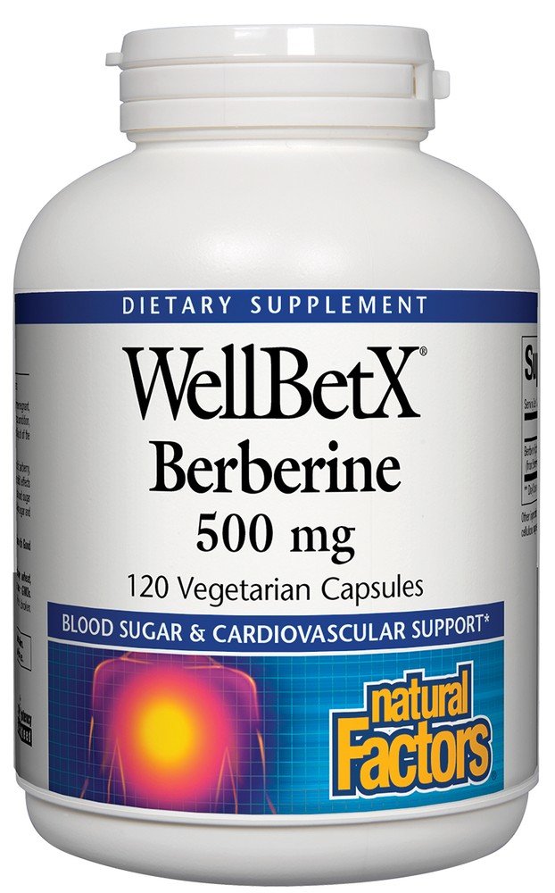 Natural Factors WellBetX Berberine 500mg 120 VegCap