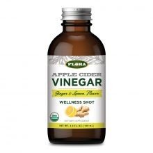 Flora Inc Apple Cider Vinegar Ginger & Lemon Flavor Wellness Shot 3.3 oz Liquid