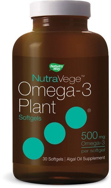 Nature&#39;s Way NutraVege Omega-3 Plant 500 mg 30 Softgel