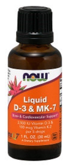 Now Foods Liquid D-3 &amp; MK-7 1 fl oz Liquid