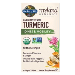 Garden of Life Mykind Organics Maximum Strength  Turmeric Joints &amp; Mobility 30 Tablet