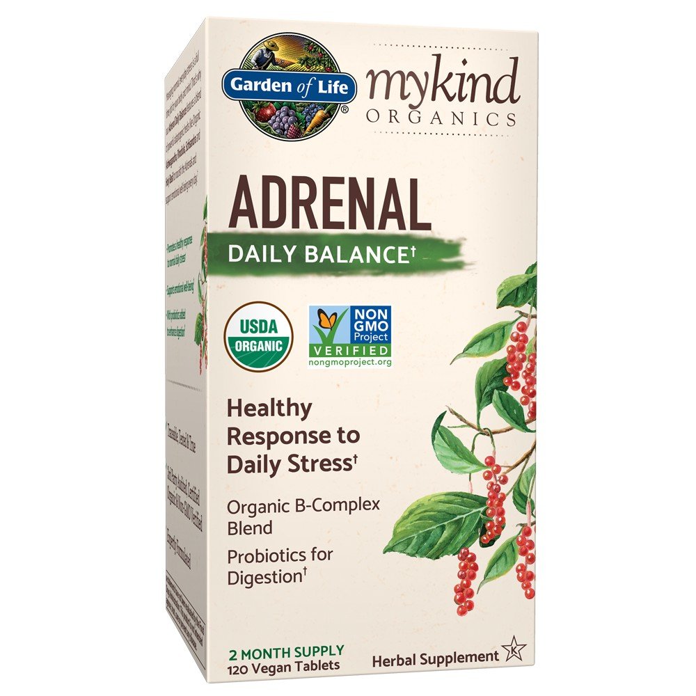 Garden of Life Mykind Organics Adrenal Daily Balance 120 Tablets