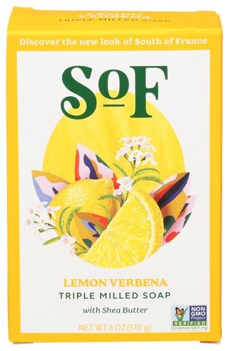 South of France French Milled Soap Bar Lemon Verbena 6 oz Bar