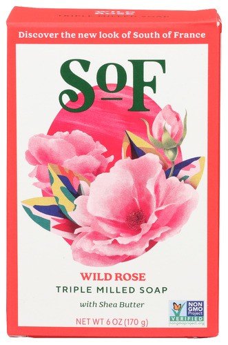 South of France French Milled Oval Soap Wild Rose 6 oz Bar Soap