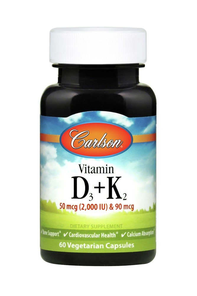 Carlson Laboratories Vitamin D3 + K2 60 Capsule