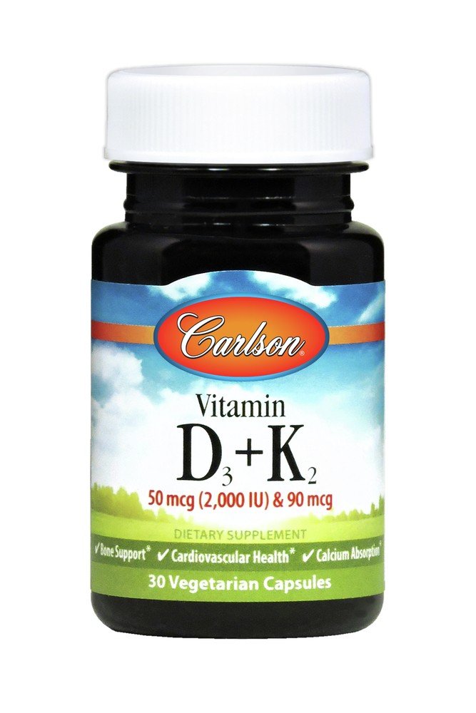 Carlson Laboratories Vitamin D3 + K2 30 Capsule