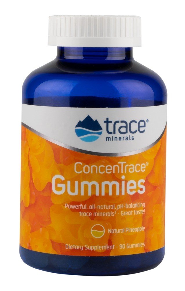 Trace Minerals ConcenTrace Gummies - Pineapple Flavor 90 Gummy