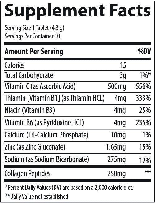 Trace Minerals Collagen Effervescent Tablets Peach Mango 8 Tubes Box