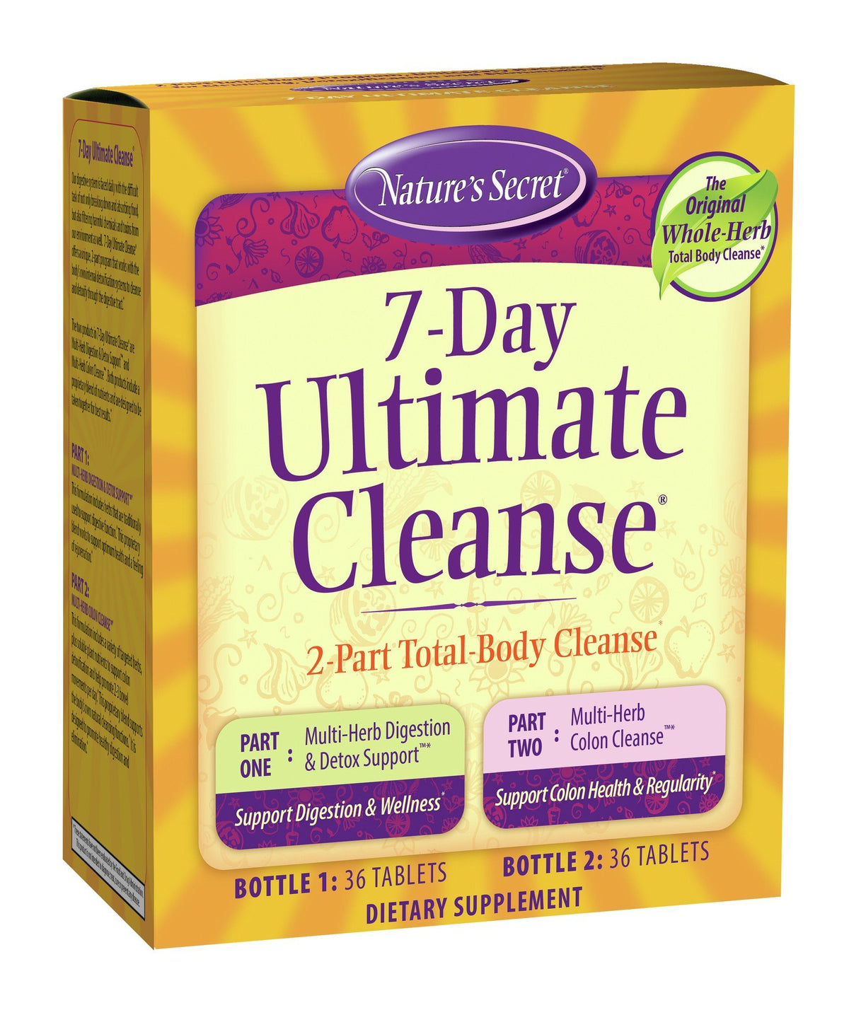 Nature's Secret 7-Day Ultimate Cleanse 36 + 36 Box