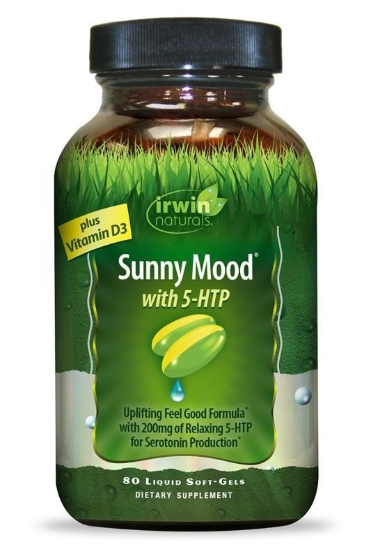 Irwin Naturals Sunny Mood with 5-HTP 80 Liquid Soft Gels