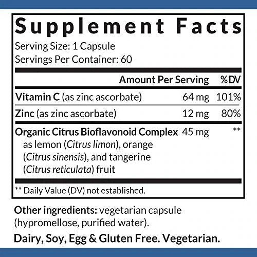 InterPlexus Inc. Zinc Plus 60 Capsule