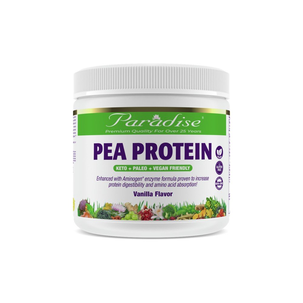 Paradise Herbs Organic Pea Protein Vanilla 15.52 oz Powder