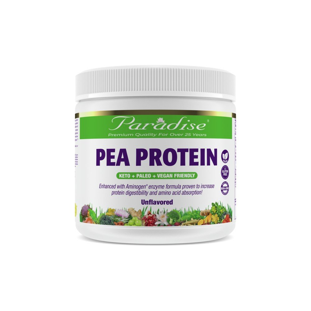 Paradise Herbs Organic Pea Protein Unflavored 16 oz Powder