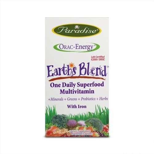 Paradise Herbs Earth&#39;s Blend Multi w/ Iron 30 VegCap
