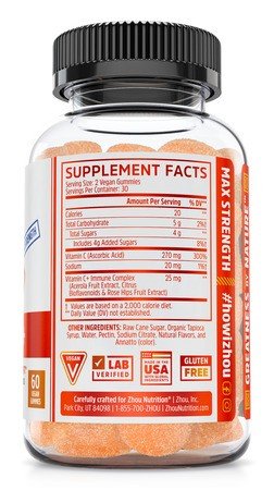 Zhou Nutrition Vitamin C + Gummies 30 Gummy