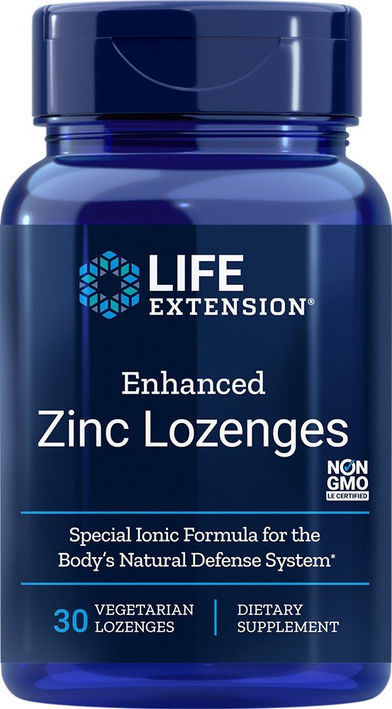 Life Extension Enhanced Zinc Lozenges-(Peppermint) 30 Lozenge