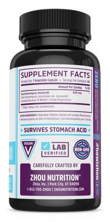 Zhou Nutrition Saccharomyces Boulardii 60 Capsule