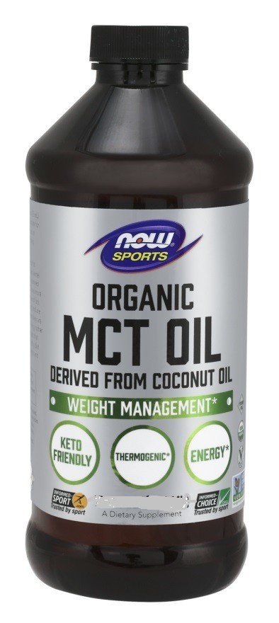 Now Foods Organic MCT Oil Derived From Coconut Oil, Pure & Unflavored 32 fl oz Liquid