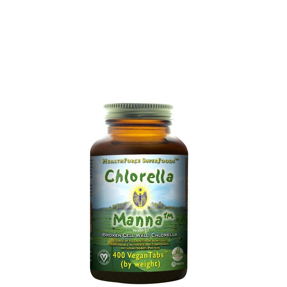HealthForce Superfoods Chlorella Manna 400 Vegan Tablets