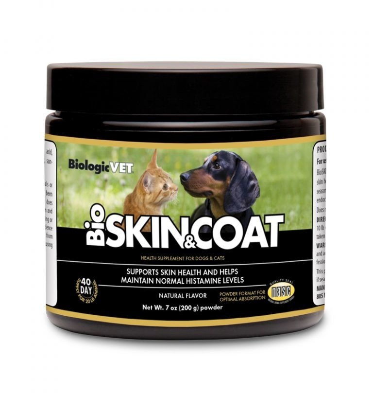 BiologicVet BioSkin &amp; Coat Natural Antihistamine Formula for Dogs &amp; Cats 7 oz Powder