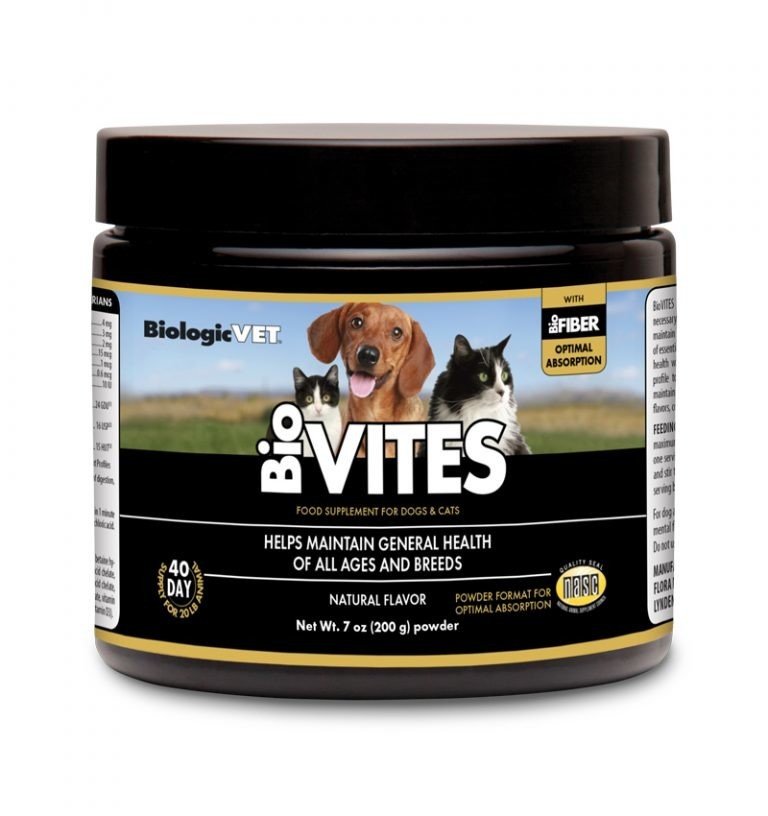 BiologicVet BioVites Complete Multi-Nutrient Supply for Dogs & Cats 7 oz Powder