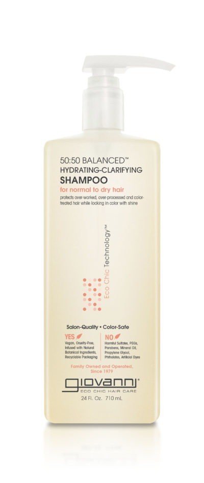 Giovanni 50:50 Balanced Hydrating-Clarifying Shampoo 24 oz Liquid