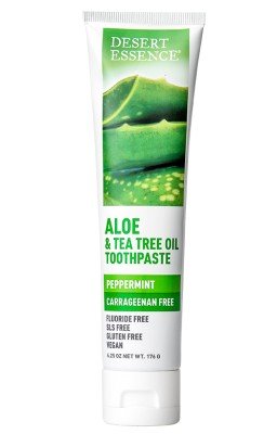 Desert Essence Aloe & Tea Tree Oil Carrageenan Free Toothpaste 6.25 oz Paste