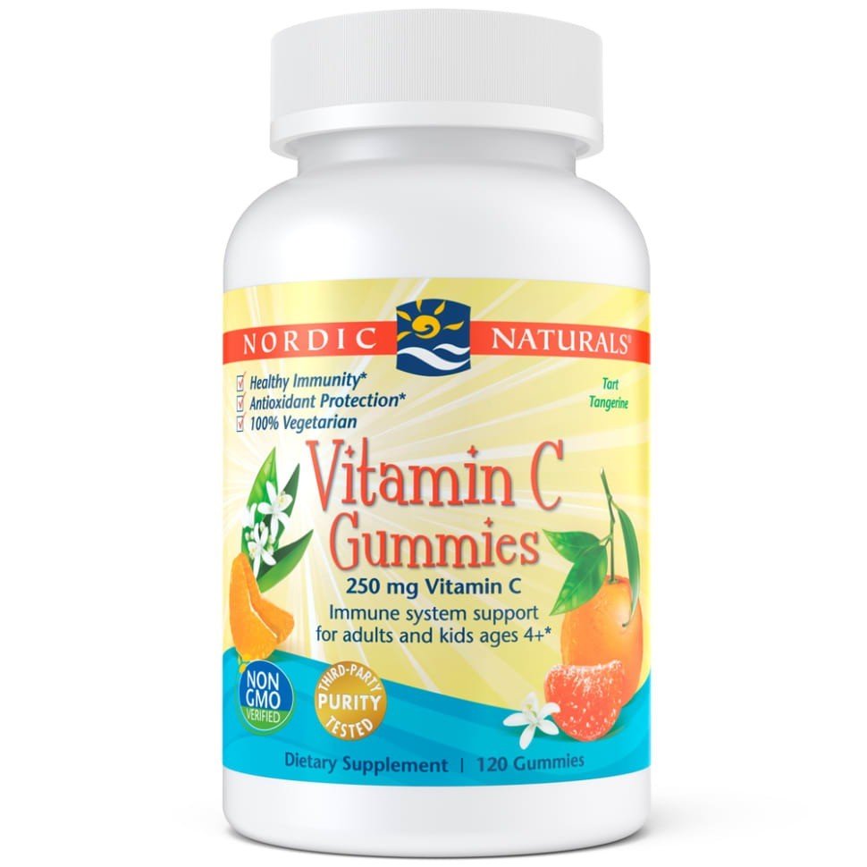 Nordic Naturals Vitamin C Gummies Tangerine 120 Gummy