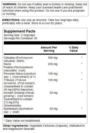 Natural Balance Cartuaba 500 Power Max 60 Capsule