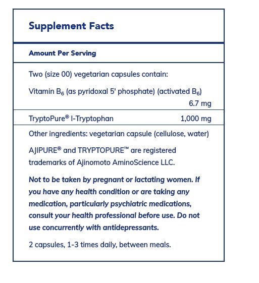 Pure Encapsulations L-Tryptophan 90 Capsule