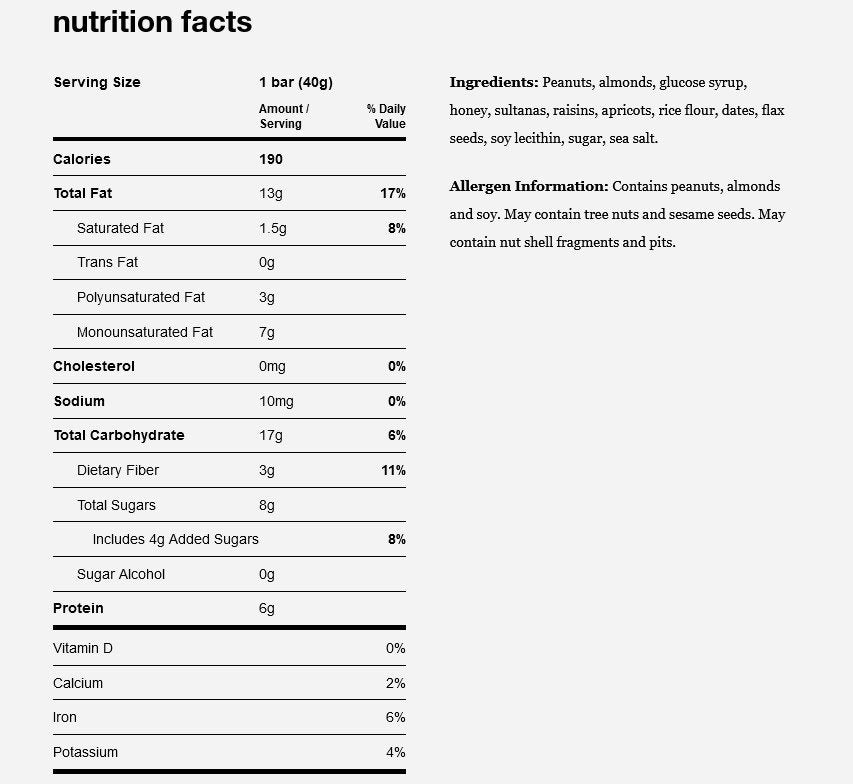 KIND Healthy Snacks Fruit and Nut - Box 12 Bars Box