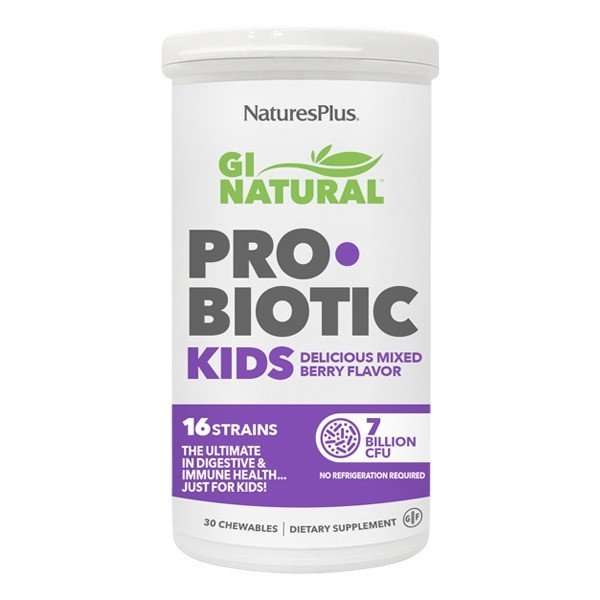 Nature's Plus GI Natural Probiotics Kids 30 Chewable