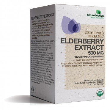 Futurebiotics Certified Organic Elderberry Extract 500 mg 60 VegCap