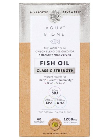 Aqua Biome Fish Oil Classic Strength 60 Softgel