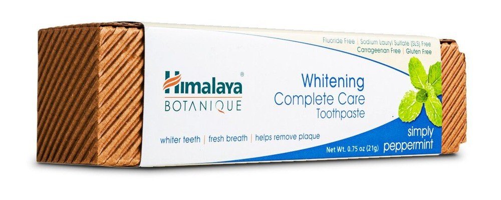 Himalaya Herbals Whitening Complete Care Toothpaste Simply Peppermint 0.75 oz Paste