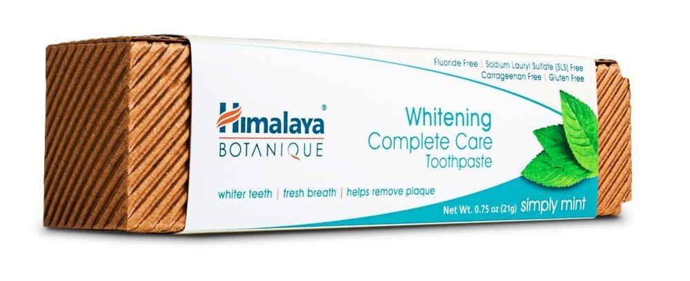 Himalaya Herbals Whitening Complete Care Toothpaste Simply Mint 0.75 oz Paste