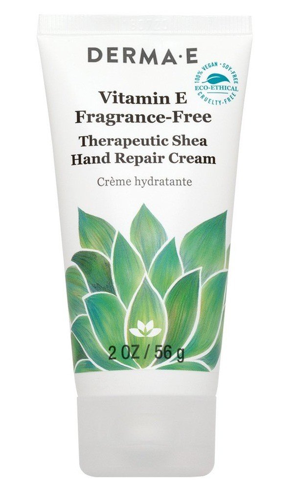 Derma-E Vitamin E Fragrance-Free, Therapeutic Moisture Shea Hand Cream 2 oz Cream