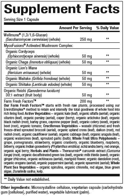 Natural Factors Whole Earth &amp; Sea Super Mushroom 30 VegCap