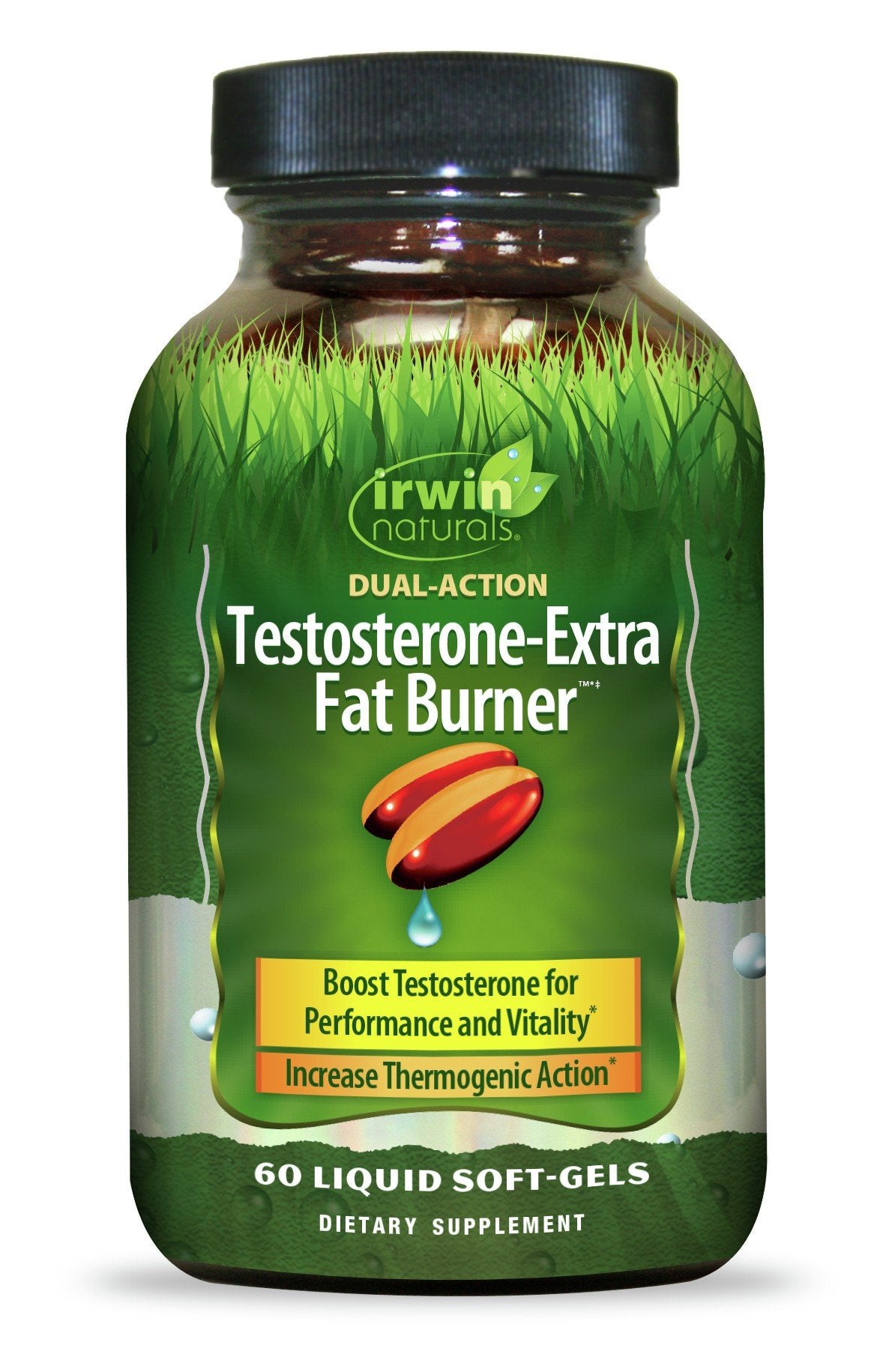 Irwin Naturals Testosterone-Extra Fat Burner 60 Liquid Softgel