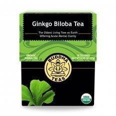 Buddha Teas Organic Ginkgo Biloba 18 Bags Box