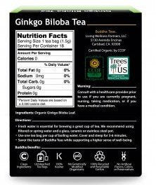 Buddha Teas Organic Ginkgo Biloba 18 Bags Box