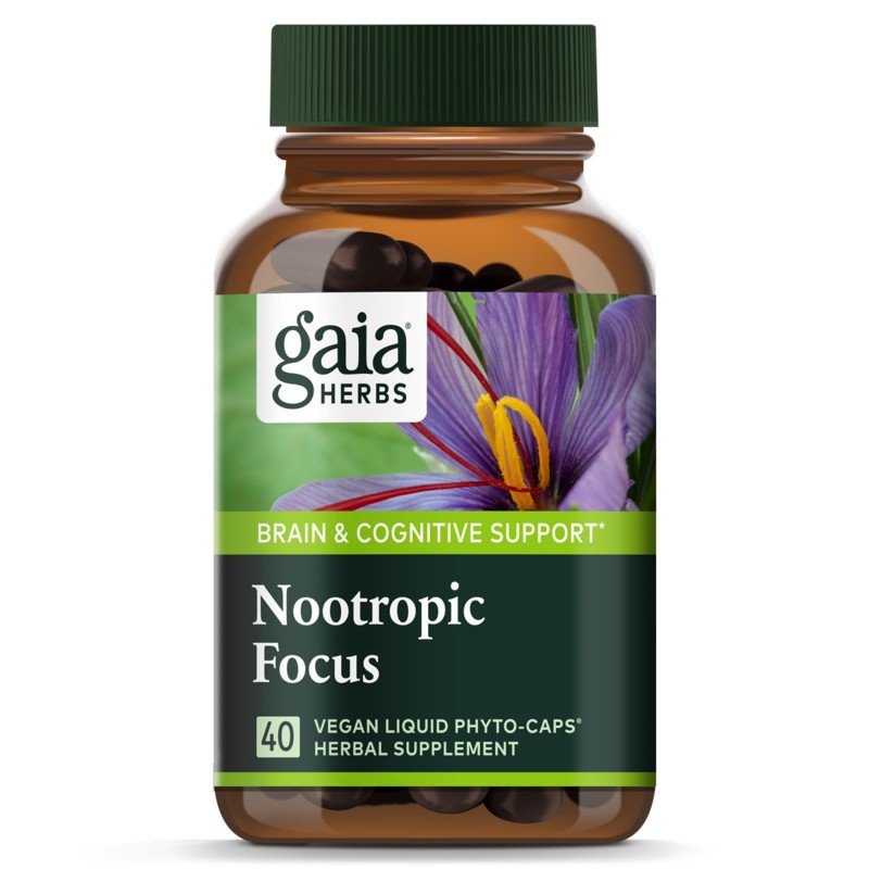 Gaia Herbs Nootropic Focus 40 Capsule