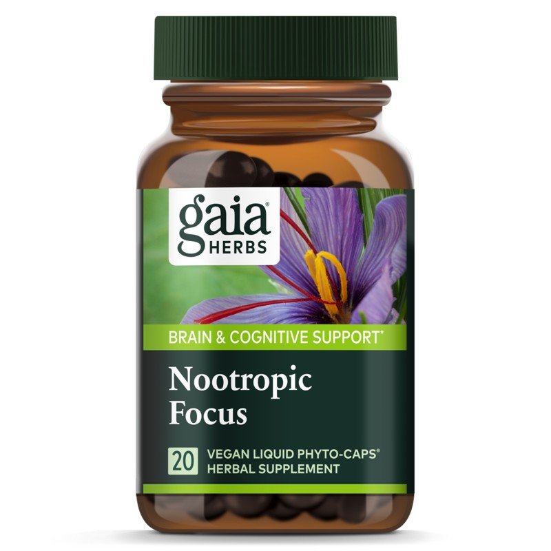 Gaia Herbs Nootropic Focus 20 Capsule