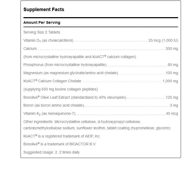 Douglas Laboratories Ultra Osteo-Guard plus Bonolive 120 Tablet